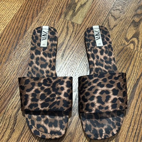 Zara leopard slides size 40 - Picture 8 of 10
